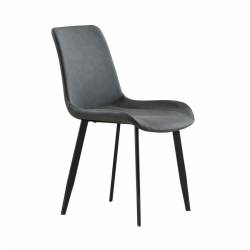 Silla Comedor Tapizada Lis Cuir Gris